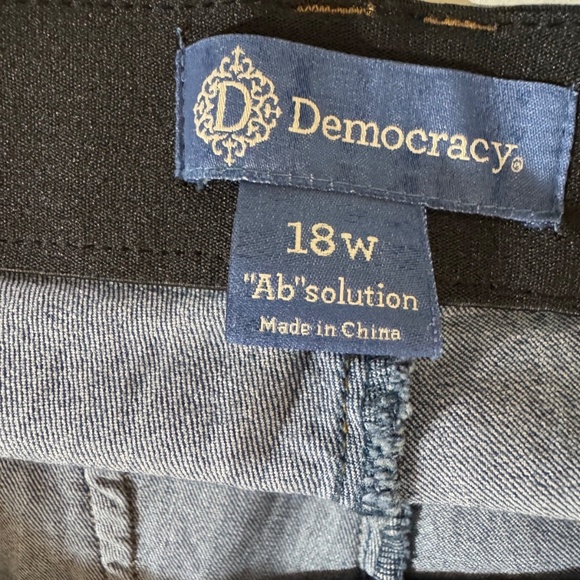 Democracy Ab Solution Skinny Jeans – Plus Size 18W, Mid Rise, Blue Stretch Denim - Picture 7 of 7